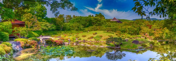 日本奈良 教科文组织世界文化遗产 明治时代的 Isuien — 图库照片