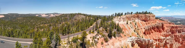 Bryce Canyon Vista Aérea Panorâmica Pôr Sol Utah — Fotografia de Stock