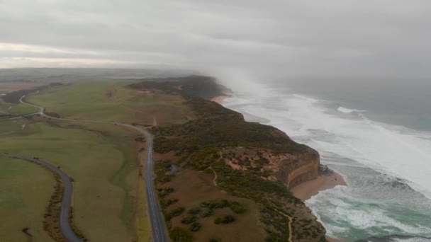 Wspaniały Widok Apostołów Victoria Australia Wideo — Wideo stockowe