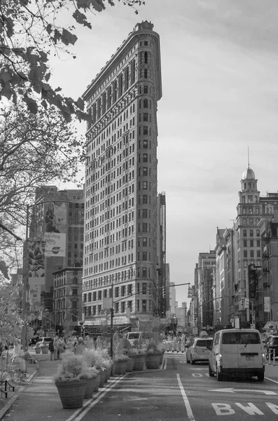 New York City Aralık 2018 Kızılötesi Görünümü Flatiron Binası Şehir — Stok fotoğraf