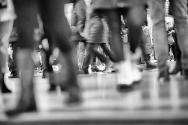 Menschenmassen Laufen Stoßzeiten Hauptbahnhof Entlang Geschäftskonzept — Stockfoto