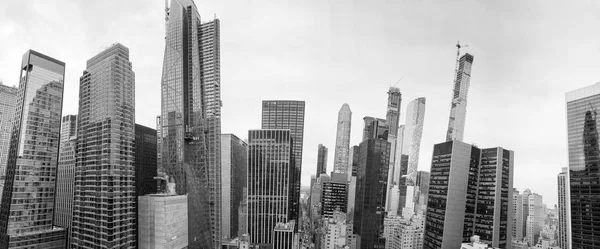 Πανοραμική Αεροφωτογραφία Του Μανχάταν Ουρανοξύστες Στο Χειμώνα Νέα Υόρκη Κτίρια — Φωτογραφία Αρχείου