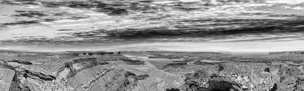 Panorama Aéreo Caballo Muerto Canyonlands Utah Increíble Vista Caluroso Día — Foto de Stock