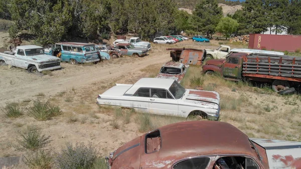 Utah Usa Juni 2018 Vintage Oude Auto Parkeerplaats Verlaten Auto — Stockfoto