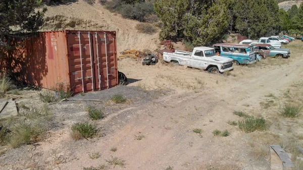 Utah Usa Juni 2018 Vintage Oude Auto Parkeerplaats Verlaten Auto — Stockfoto