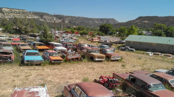 Utah Usa Juni 2018 Vintage Oude Auto Parkeerplaats Verlaten Auto — Stockfoto