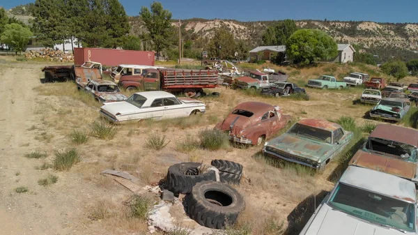 Utah Usa Juni 2018 Vintage Oude Auto Parkeerplaats Verlaten Auto — Stockfoto