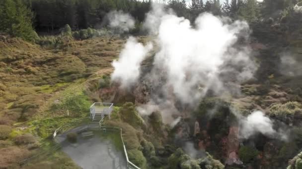 Rotorua Gejzír Puia National Park Nový Zéland — Stock video