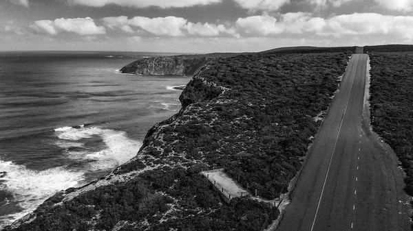 Parque Nacional Flinders Chase Isla Canguro Vista Aérea Costa Carretera —  Fotos de Stock