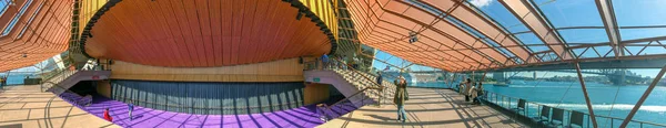 Sydney August 2018 Panoramablick Auf Sydney Hafen Und Opernhausinnenraum Die — Stockfoto