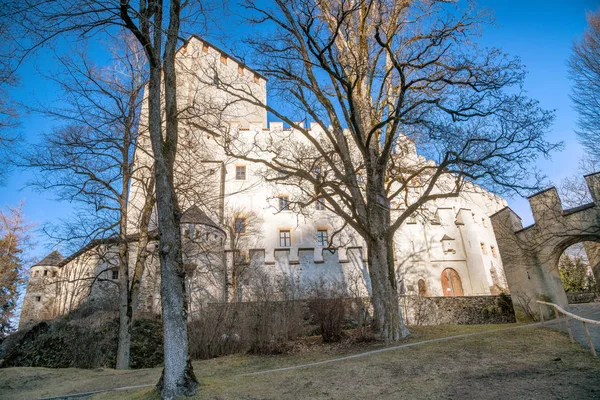 Schloss Lienz Winter Österreich — Stockfoto