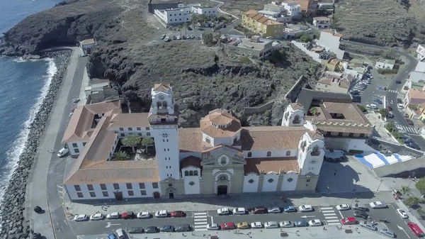 Candelaria Tenerife Mooie Luchtfoto Van Skyline Van Stad Kust — Stockfoto
