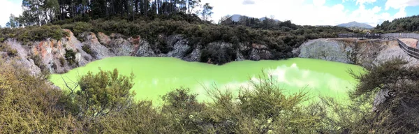 Parque Wai Tapu Nueva Zelanda Vista Panorámica Día Invierno —  Fotos de Stock