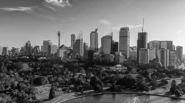 Sydney Australia Panoramic Aerial View City Skyline Famous Harbor Area — Stock Photo, Image