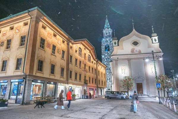 Cortina Italie Janvier 2019 Les Rues Ville Par Une Belle — Photo