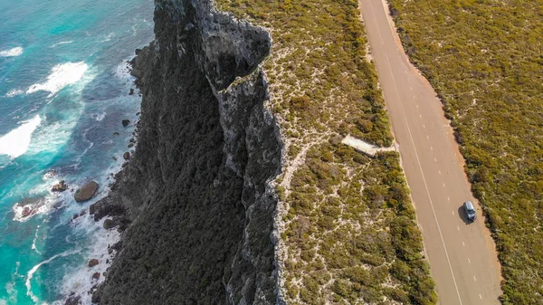 Bela Vista Aérea Costa Parque Nacional Flinders Chase Ilha Canguru — Fotografia de Stock