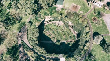 Hava görünümünü Umpherston Düden Mt Gambier, Avustralya.