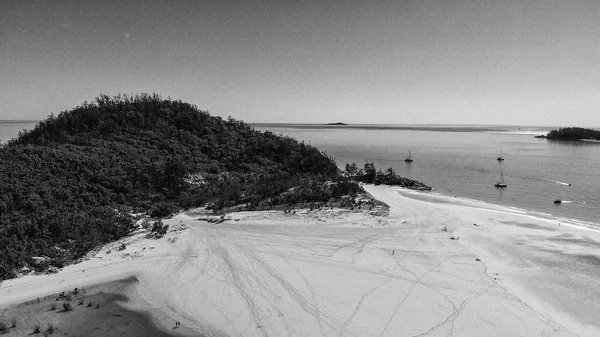 Panoramic Aerial View Whitehaven Beach Queensland Australia — 图库照片