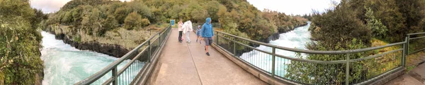 Huka Falls Panoramic View Taupo New Zealand — Stock Photo, Image