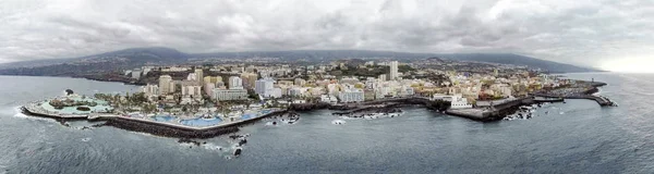 Luftaufnahme Der Küste Von Teneriffa Aus Der Drohne Spanische Insel — Stockfoto