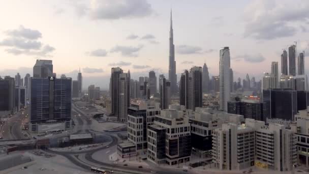 Escenas Urbanas Hermosa Ciudad Dubai Emiratos Árabes Unidos — Vídeos de Stock