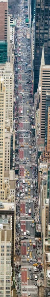 Quinta Avenida Vista Aérea Aérea Manhattan Nova Iorque Céu — Fotografia de Stock
