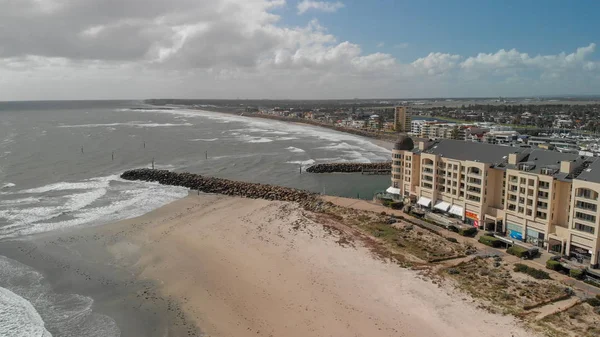 Glenelg Austrália Setembro 2018 Vista Aérea Bela Linha Horizonte Cidade — Fotografia de Stock