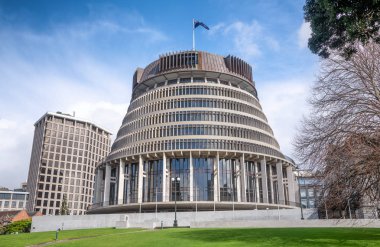 overnment binalar üzerinde bir güneşli gün., Wellington - Yeni Zelanda.