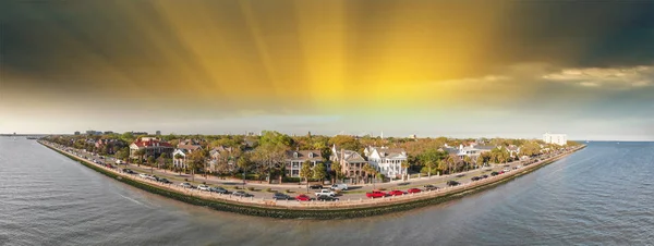 Vista Aerea Panoramica Dello Skyline Charleston Sud Carolina — Foto Stock