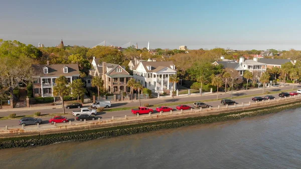 Panoramautsikt Charleston Skyline South Carolina – stockfoto