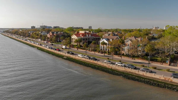 Panoramautsikt Charleston Skyline South Carolina – stockfoto