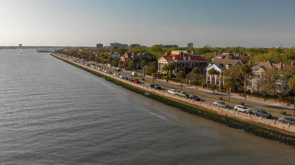 Charleston havadan görünümü, Güney Carolina bahar sezonu.
