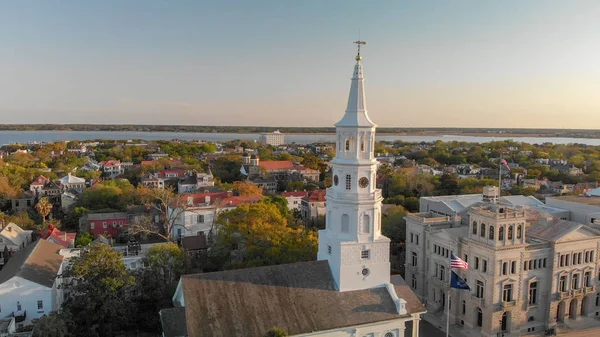 Hava Panoramik Manzarası Charleston Güney Karolina — Stok fotoğraf