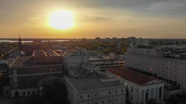 Vista Aerea Panoramica Dello Skyline Charleston Sud Carolina — Foto Stock