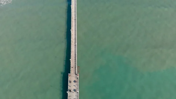 意大利托斯卡纳的福特德伊马尔码头空中俯视 — 图库照片
