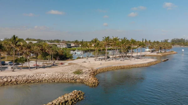 Jüpiter Giriş Florida Gün Batımı Havadan Görünümü — Stok fotoğraf