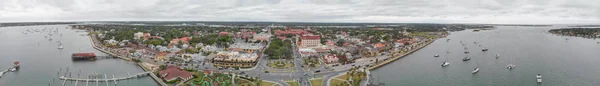 Svatý Augustýn Letecký Panoramatický Výhled Florida — Stock fotografie