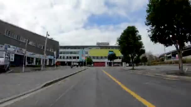 Malownicze Zdjęcia Pięknego Miasta Auckland Samochodu Upływ Czasu — Wideo stockowe