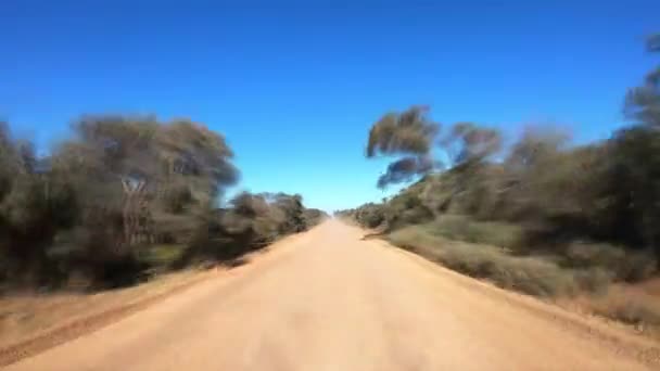 Malownicze Zdjęcia Samochodu Poruszające Się Drogach Wiejskich — Wideo stockowe