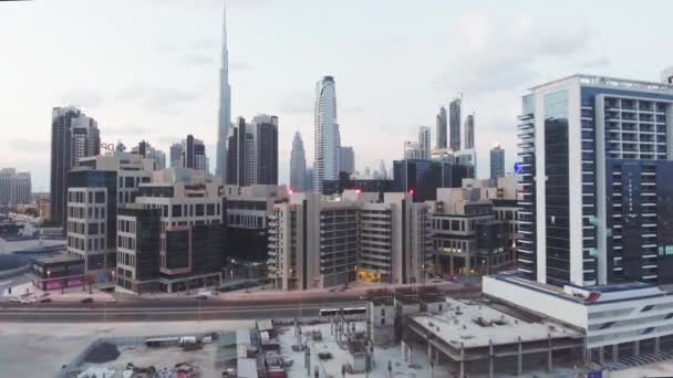 Escenas Urbanas Hermosa Ciudad Dubai Emiratos Árabes Unidos — Vídeos de Stock