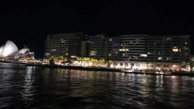 gece güzel Sydney şehir kentsel sahne görüntüleri