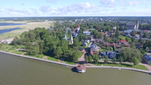Arquitectura Antigua Haapsalu Estonia Europa — Vídeo de stock