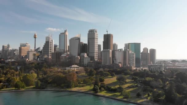 Кадры Городской Сцены Красивого Сиднея Австралия — стоковое видео