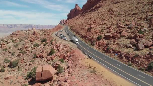 Scenic Footage Van Great Canyon Zonnige Dag — Stockvideo