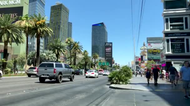 Des Images Ville Las Vegas Jour Ensoleillé — Video