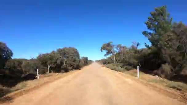 Imágenes Escénicas Coches Movimiento Carretera Rural — Vídeo de stock