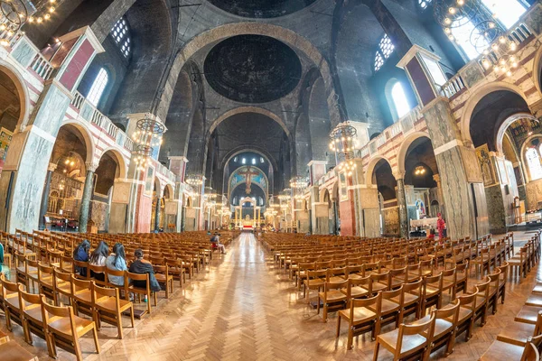 2016年9月26日 威斯敏斯特大教堂内部 伦敦每年吸引3000万人 — 图库照片