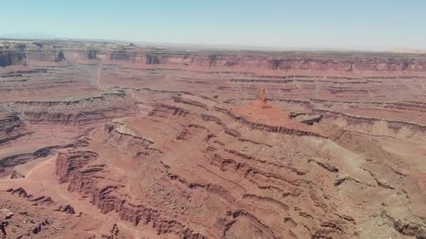 Scenic Footage Van Dead Horse Mountain Van Great Canyon Zonnige — Stockvideo