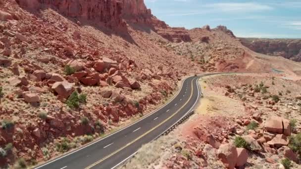 Scenic Footage Van Great Canyon Zonnige Dag — Stockvideo