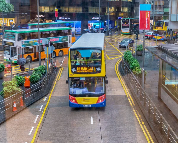 2014年5月10日 城市交通与汽车和出租车 香港每年接待 000万游客 — 图库照片